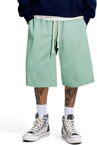 Mint Green Drawstring Shorts image 6